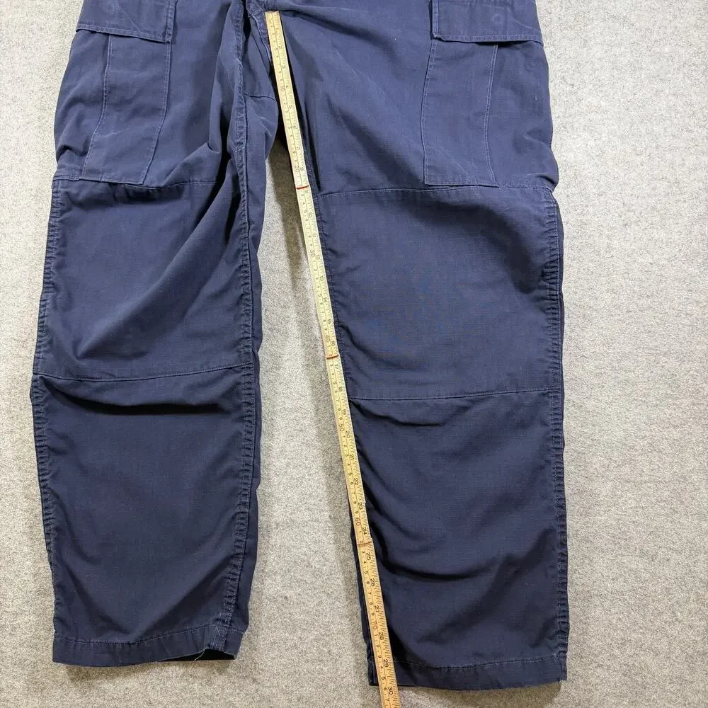 Propper Cargo Pants Mens L Navy Ripstop Tactical Combat Utility Adjustable Waist